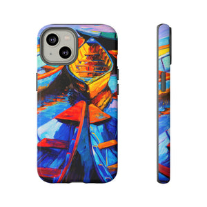 Oil painting - Wooden Boat - Protective Phone Case