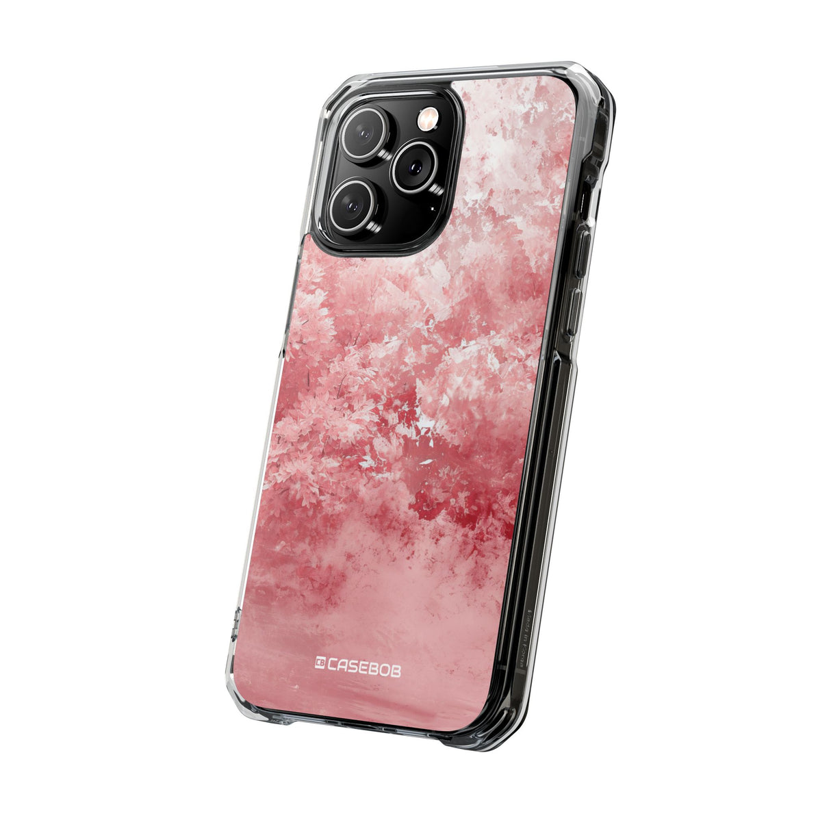 Pantone Rose Design | Handyhülle für iPhone (Clear Impact Case – magnetisch) 