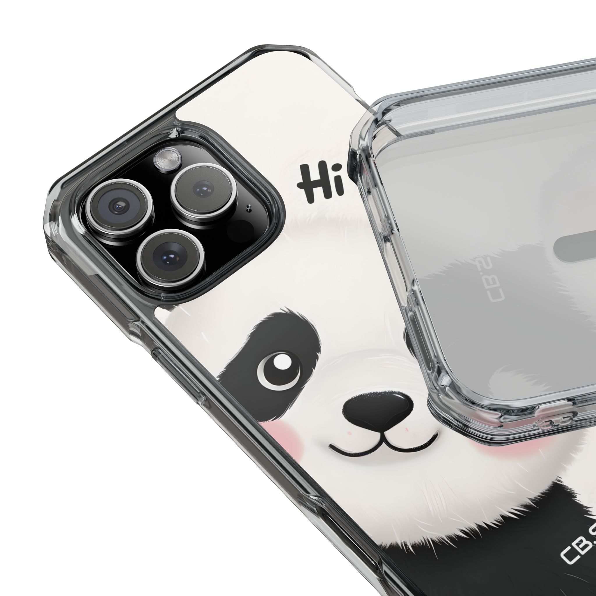 Entzückendes Panda-verspieltes Hi-Text-Telefon iPhone 16 - Impact Clear+