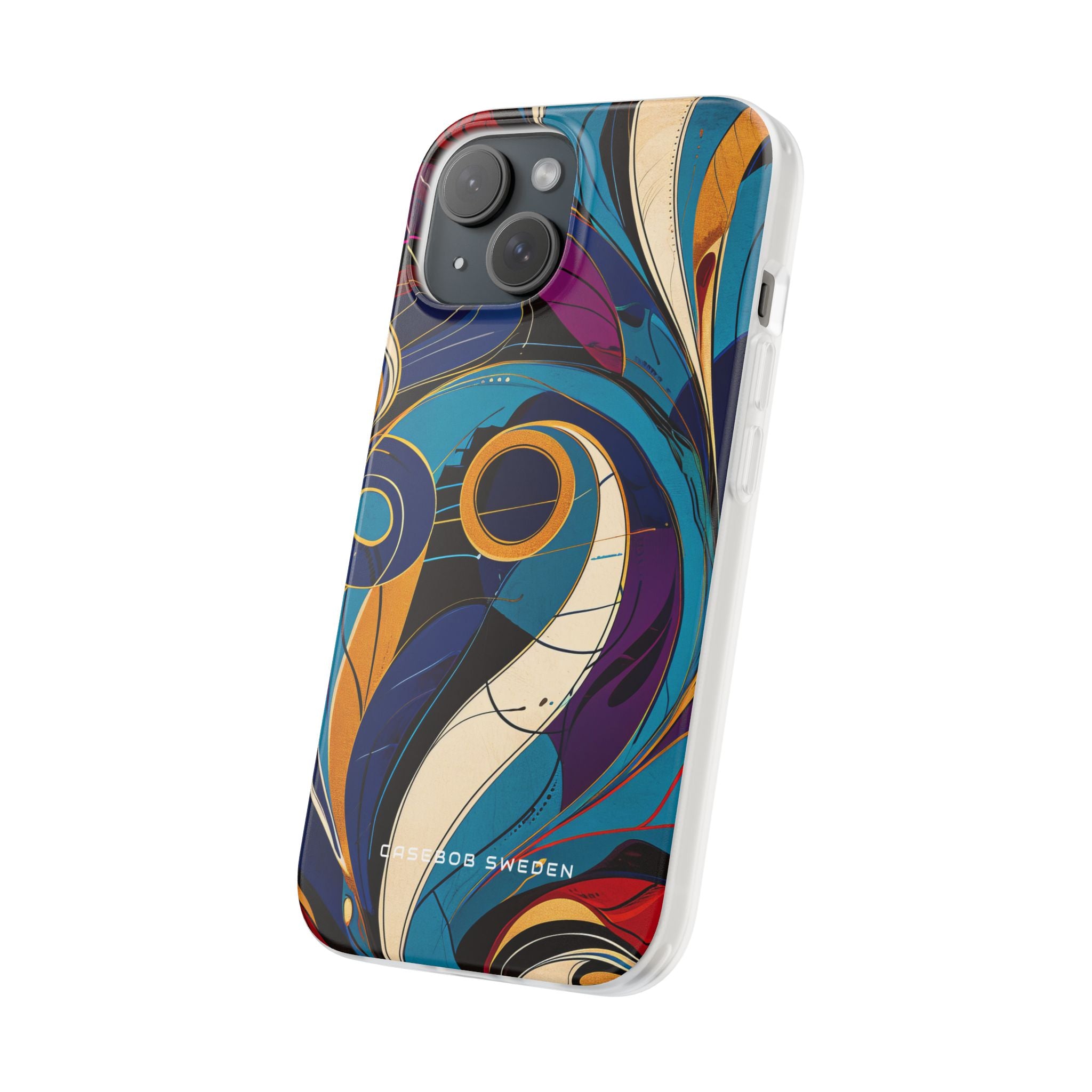 Vintage Vortex Harmony iPhone 15 - Flexi Phone Case