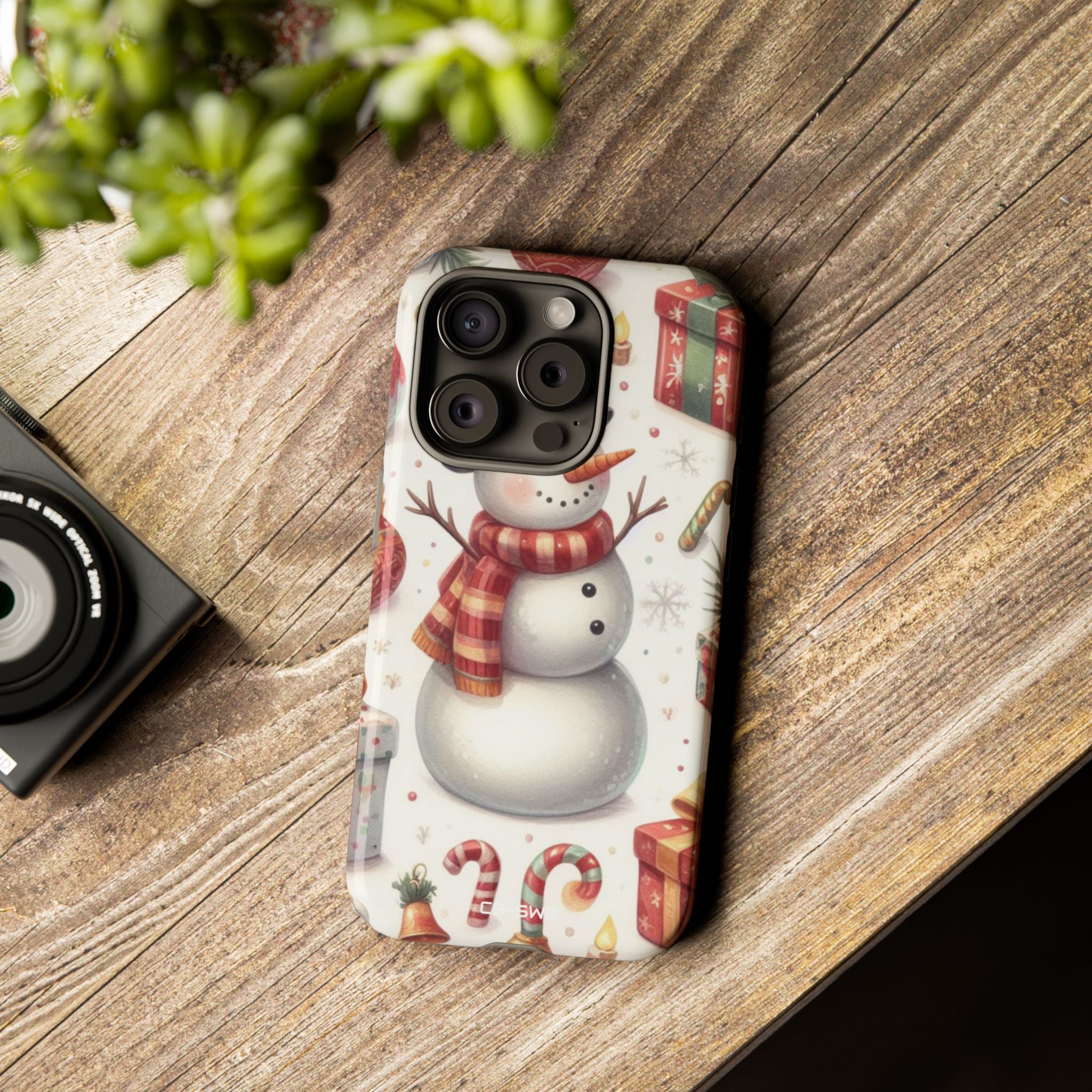 Snowman Welcomes Joy - iPhone Case
