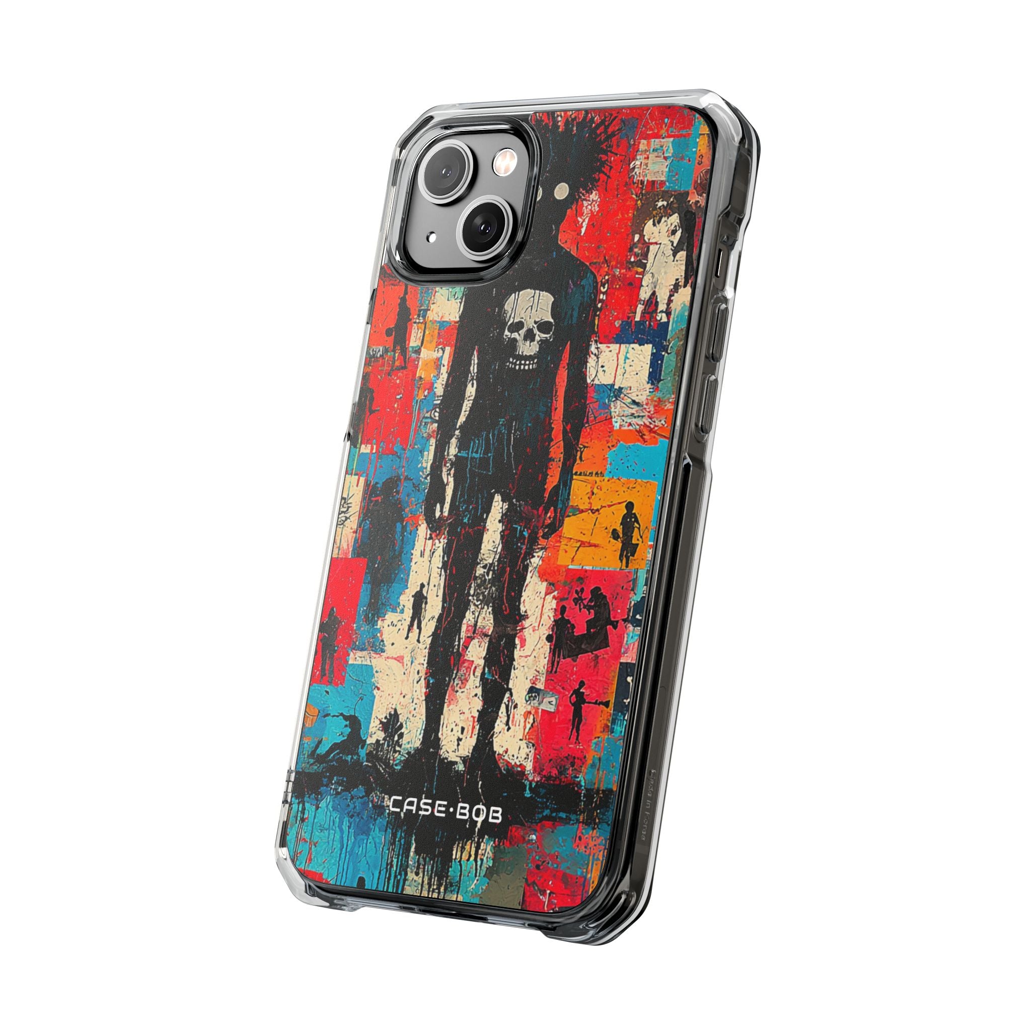 Spiky Skull Silhouette iPhone 14 Plus Case - Impact