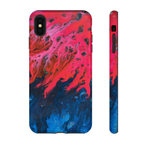 Bright Pink River Ink Art iPhone Case (Protective) iPhone XS MAX Glossy Phone Case