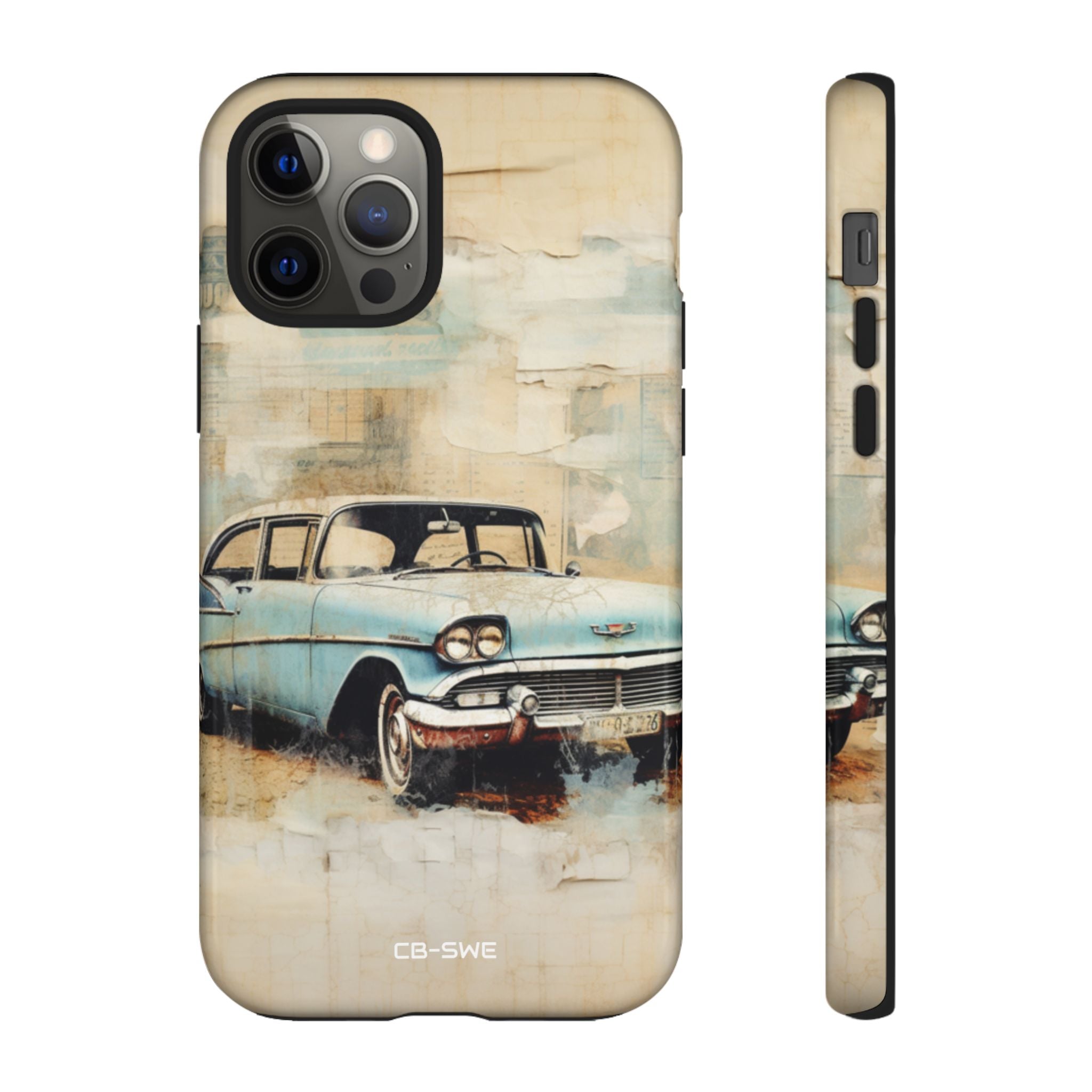 Vintage Car Collage - iPhone Case