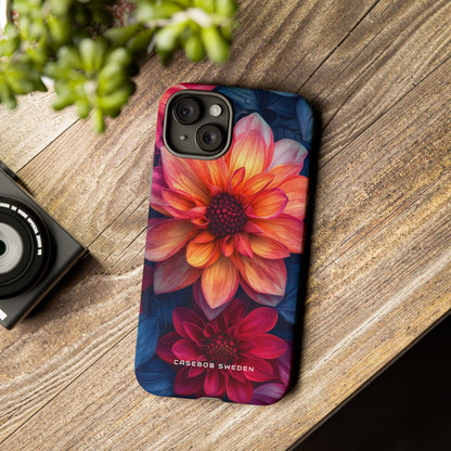 Fiery Bloom Harmony iPhone 15 - Tough Phone Case