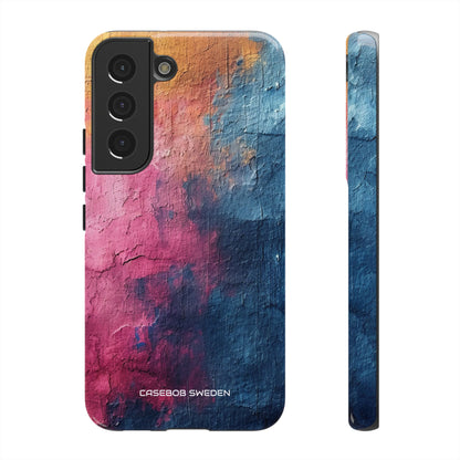 Blue Pink Abstract - Tough Samsung S22 Phone Case