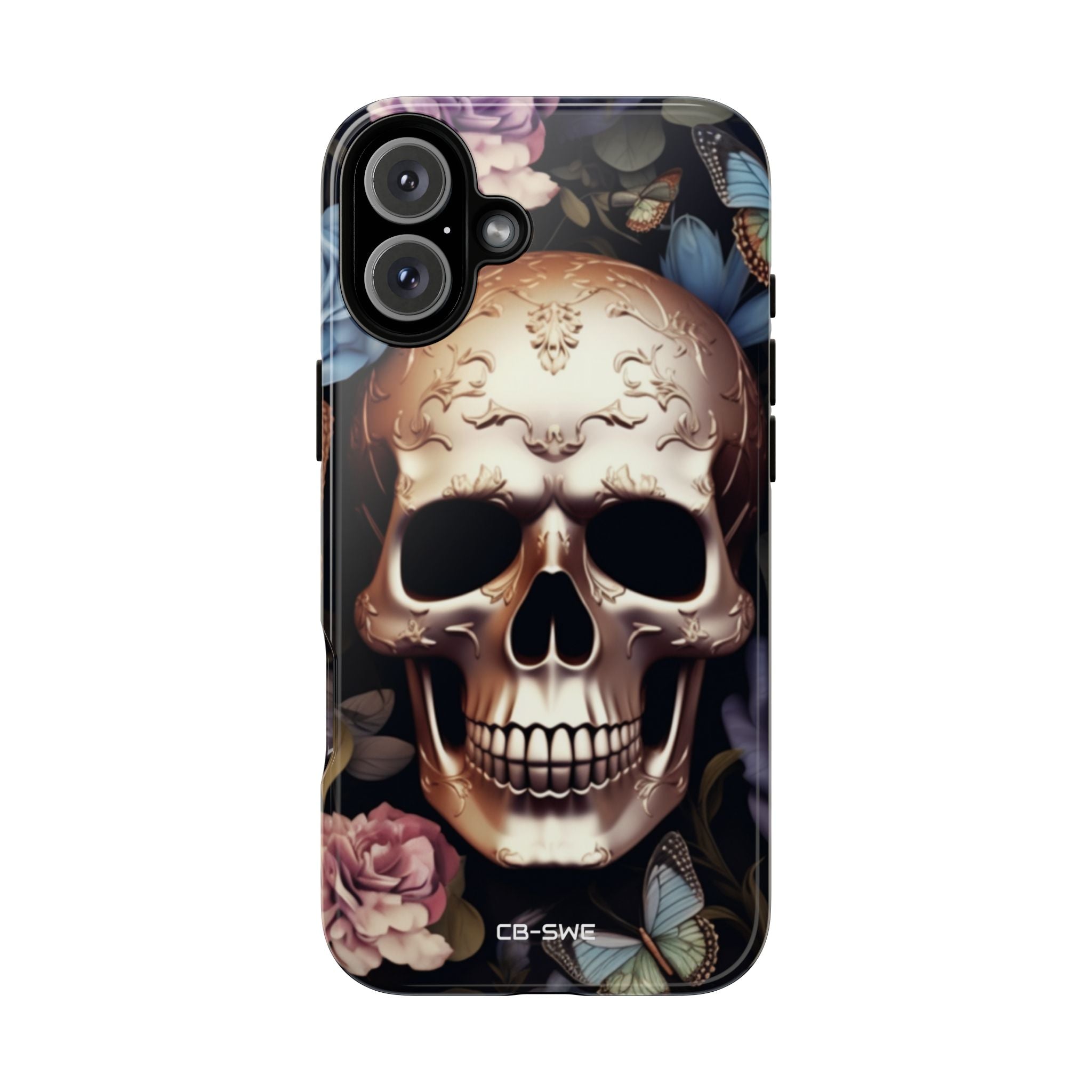 Skull Among Blossoms - iPhone Case