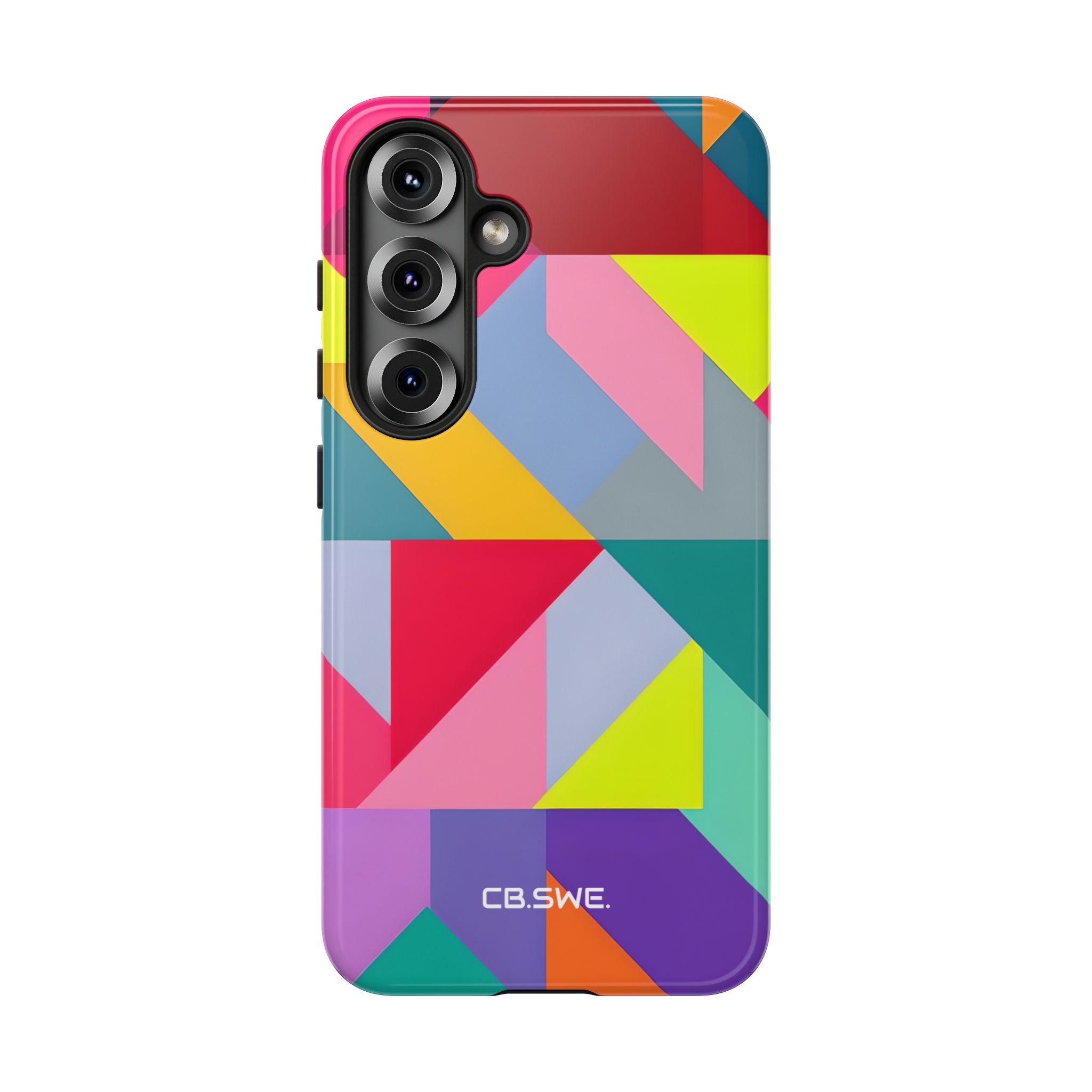 Vibrant Geometric Colorful Phone Cover Samsung S25 - Tough