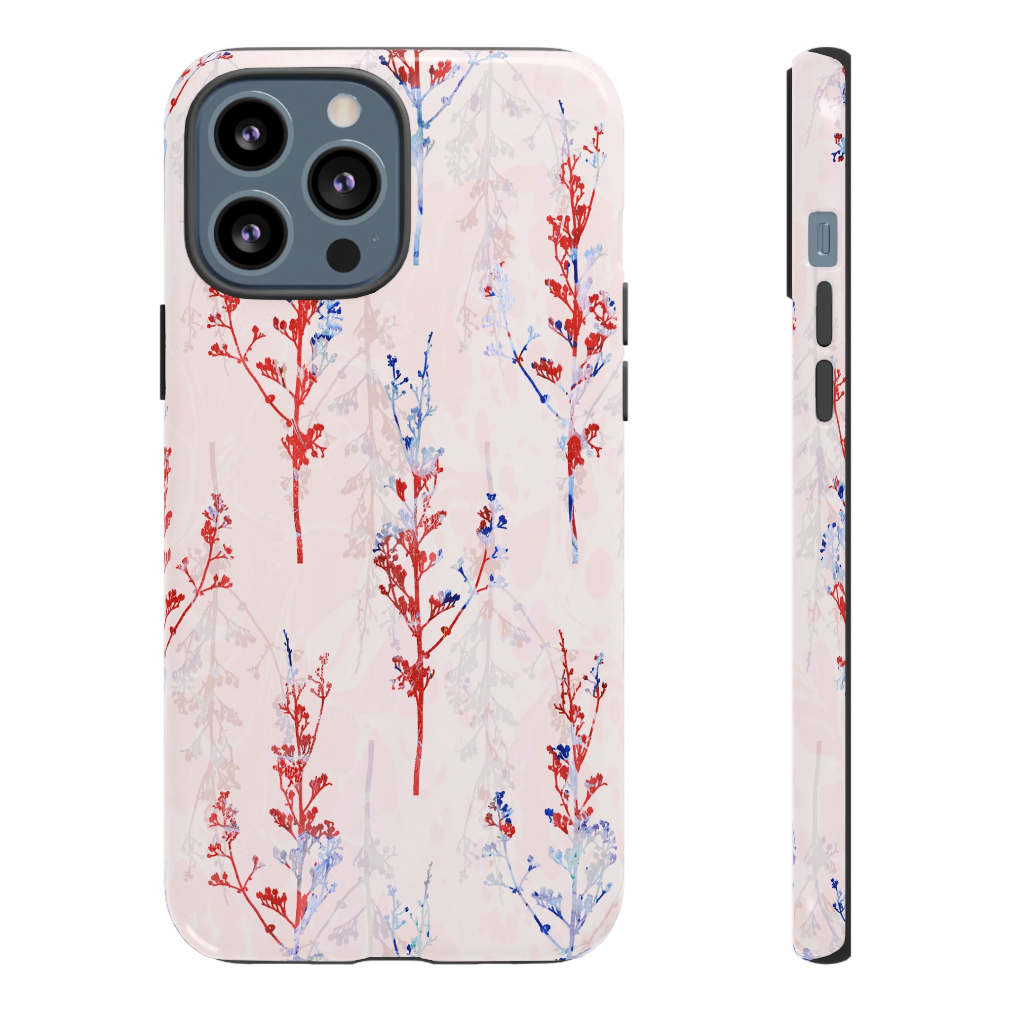 Pink Vintage Flowers - Protective Phone Case