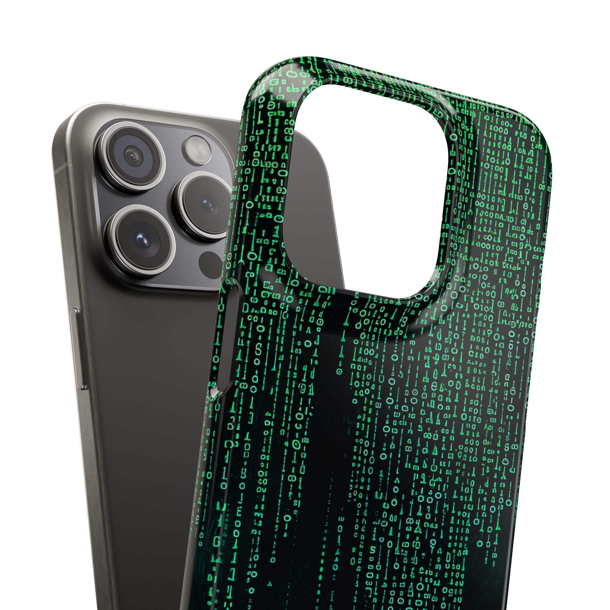 Matrix Gradient Flow iPhone 15 - Slim Phone Case