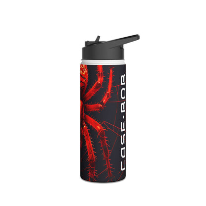Crimson Spiderweb - Stainless Steel Water Bottle