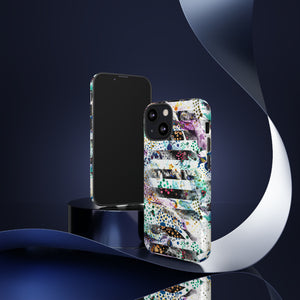 Abstract Green Purple - Protective Phone Case