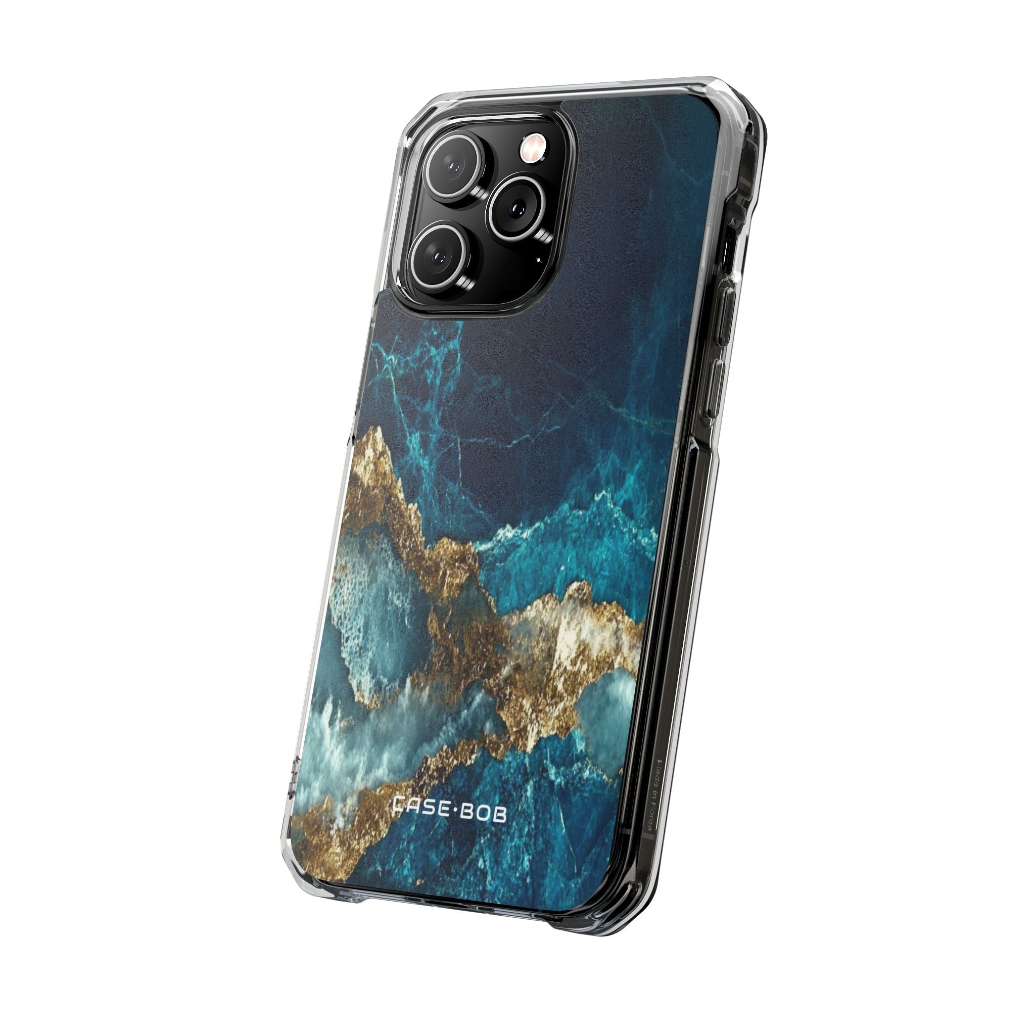 Jagged Gold Split iPhone 14 Pro Max Case - Impact