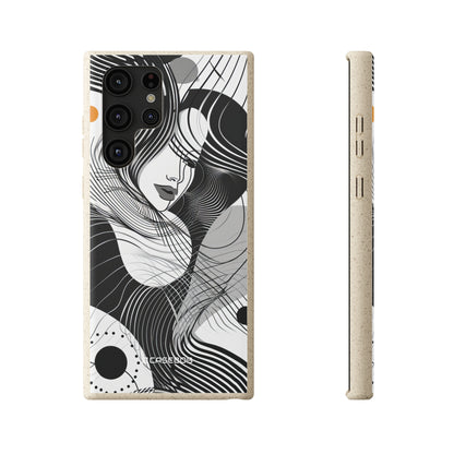 Fluid Noir Rhythm | Biodegradable Phone Case