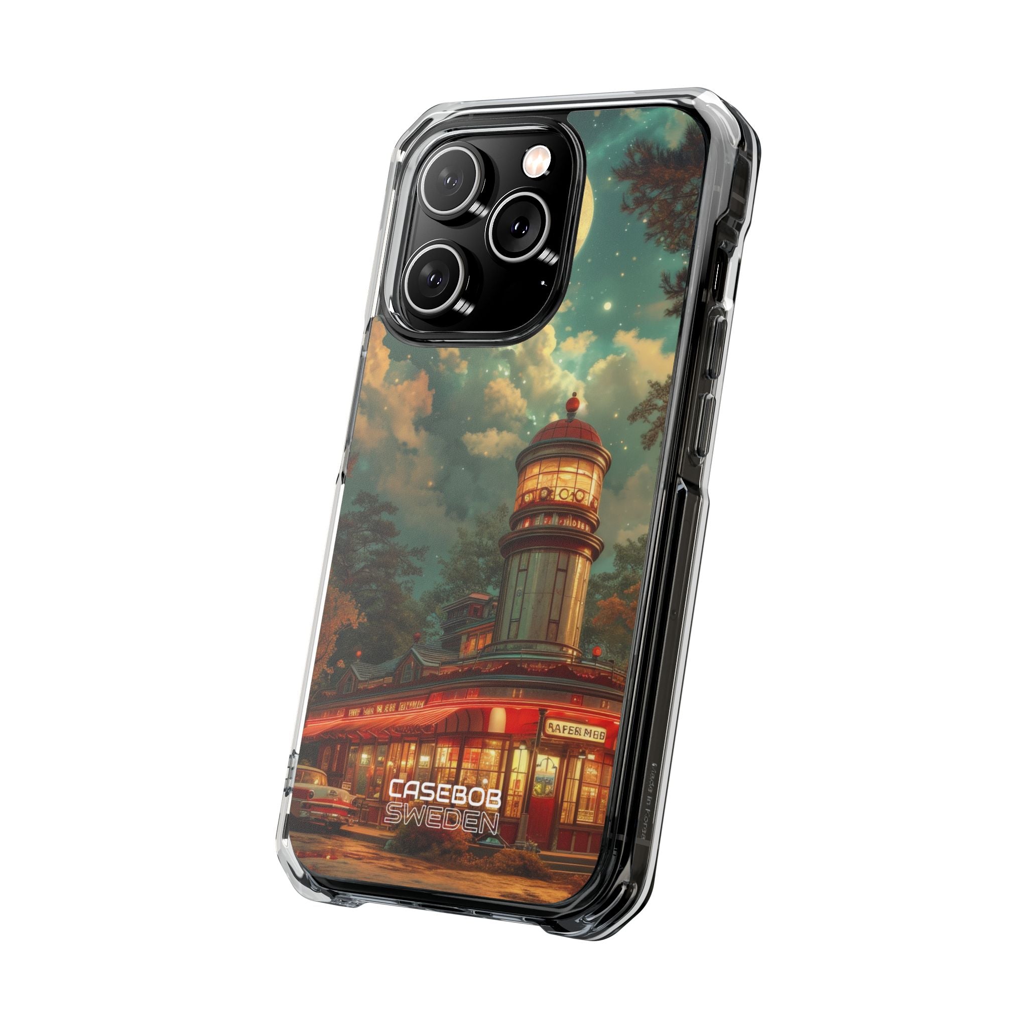Retro Moonlight Cafe iPhone 14 - Impact Clear+