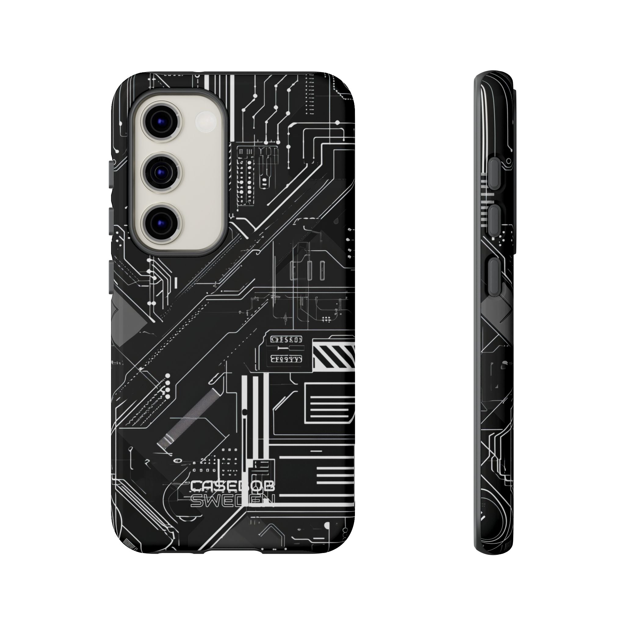 Futuristic Circuit Grid Samsung S23 - Tough