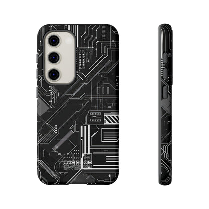 Futuristic Circuit Grid Samsung S23 - Tough