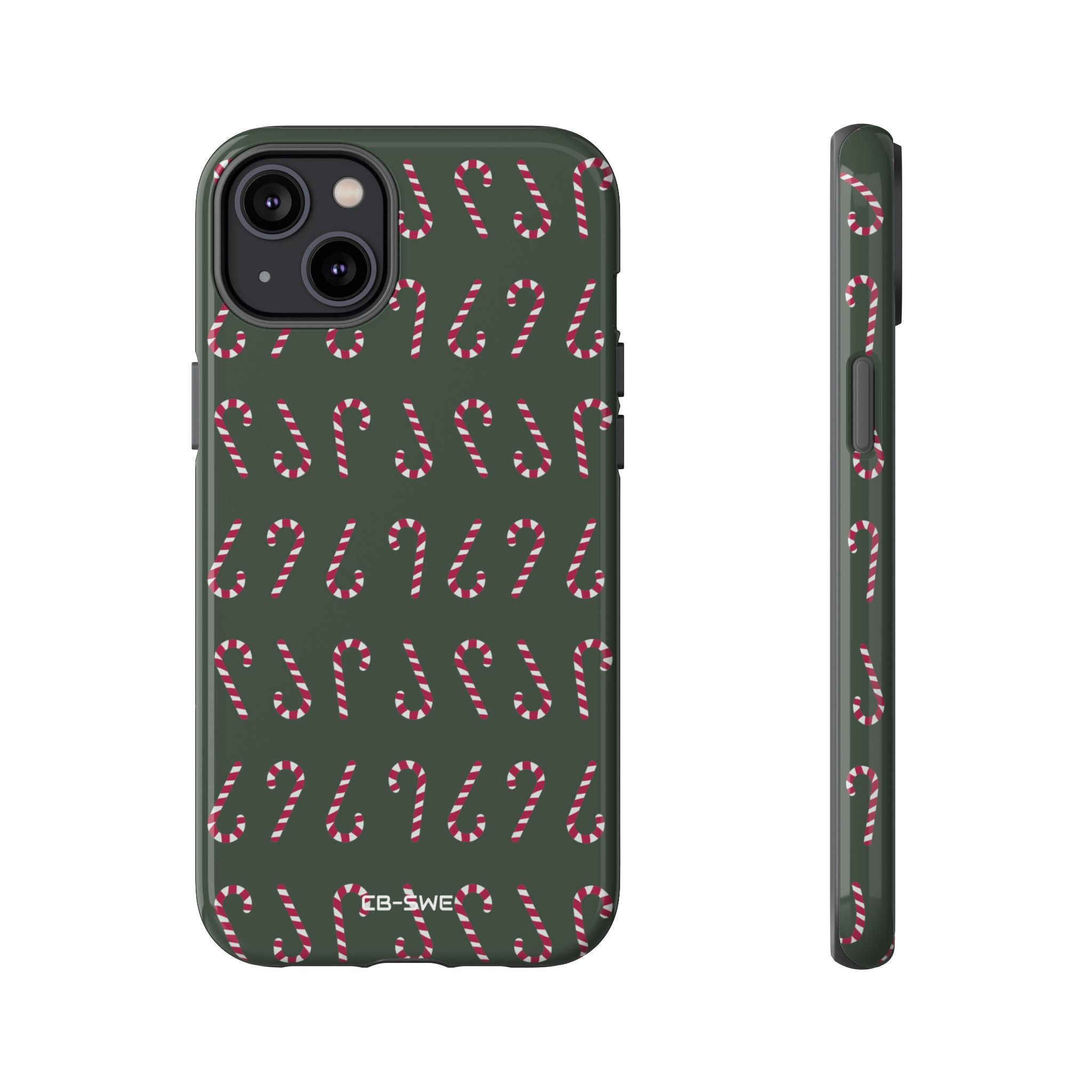 Candy Canes Aligned - iPhone Case