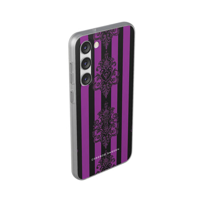 Gothic Elegance with Vertical Stripes and Ornamental Motifs Samsung S23 - Flexi Phone Case