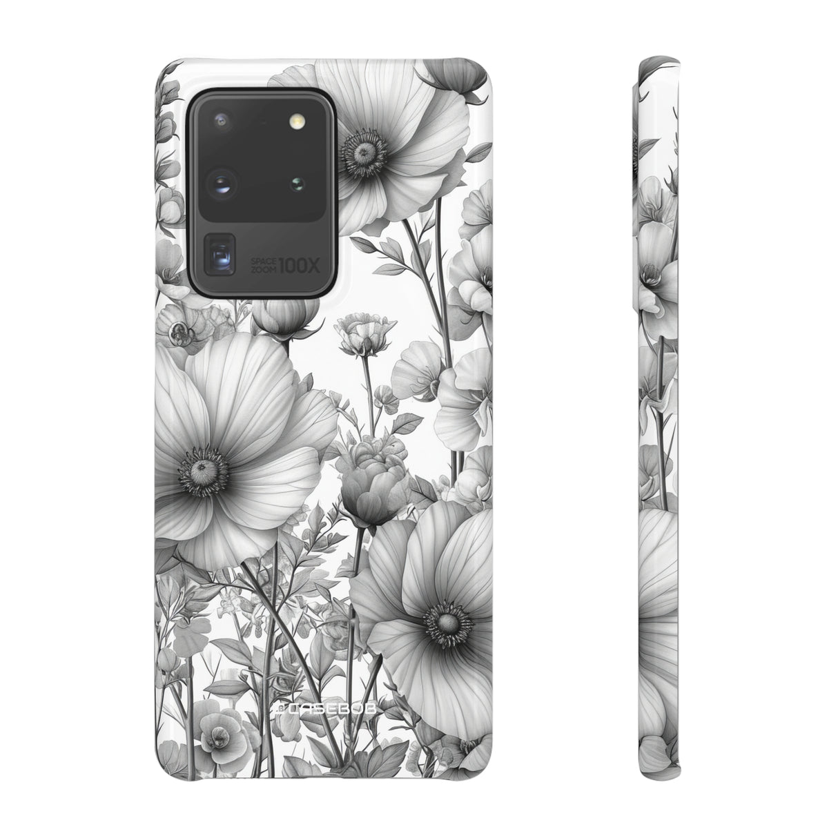 Monochrome Flora | Slim Phone Case for Samsung