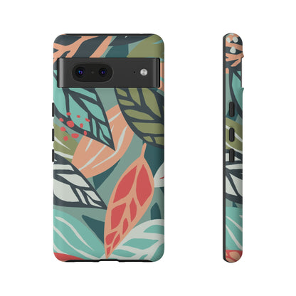 Mixed Tropical Leaf - Protective Phone Case