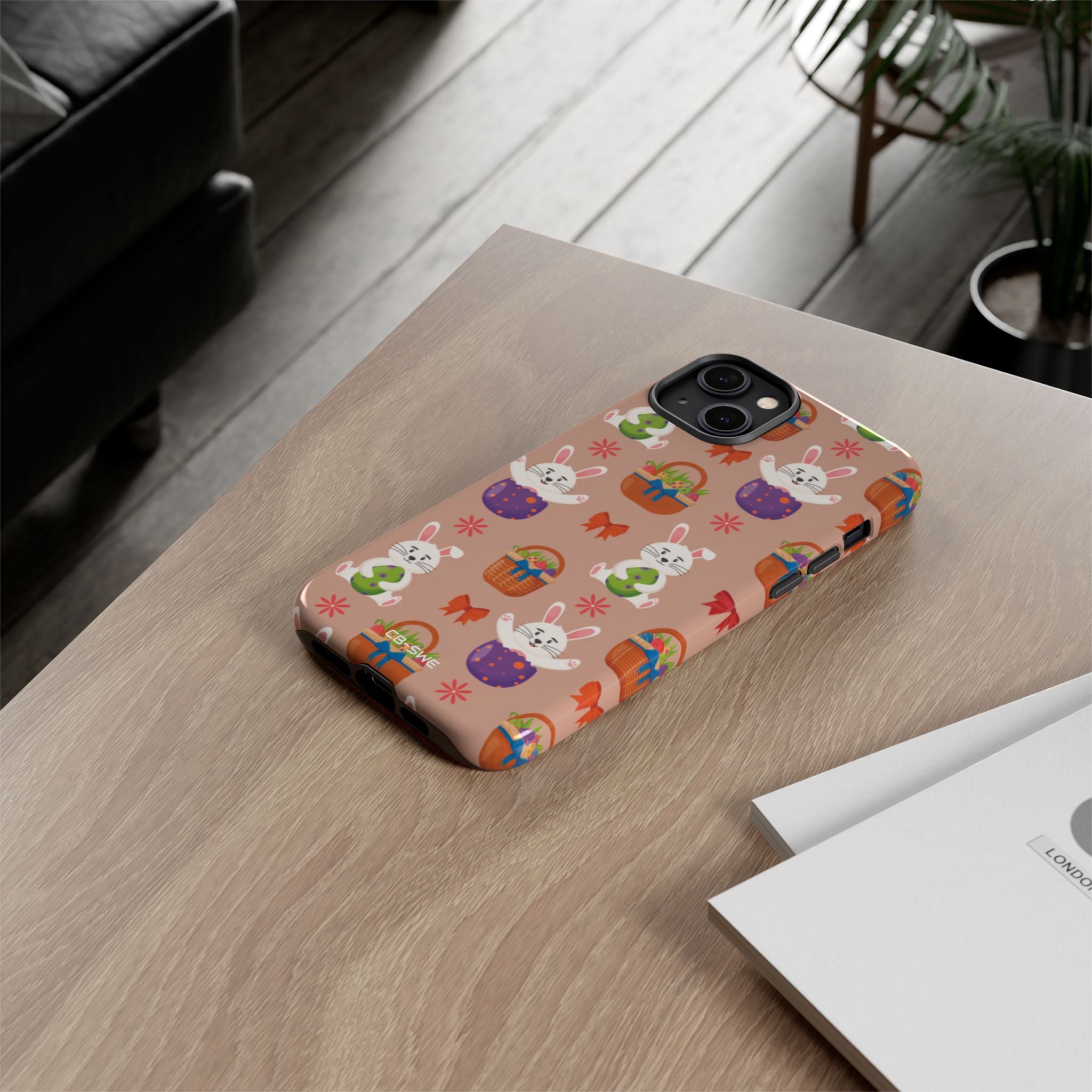 Bunnies Hold Eggs - iPhone Case
