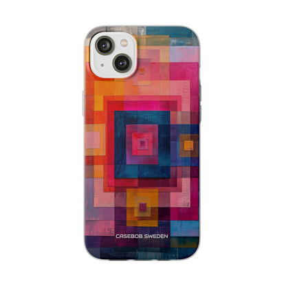 Vibrant Geometry - Flexi iPhone 14 Phone Case