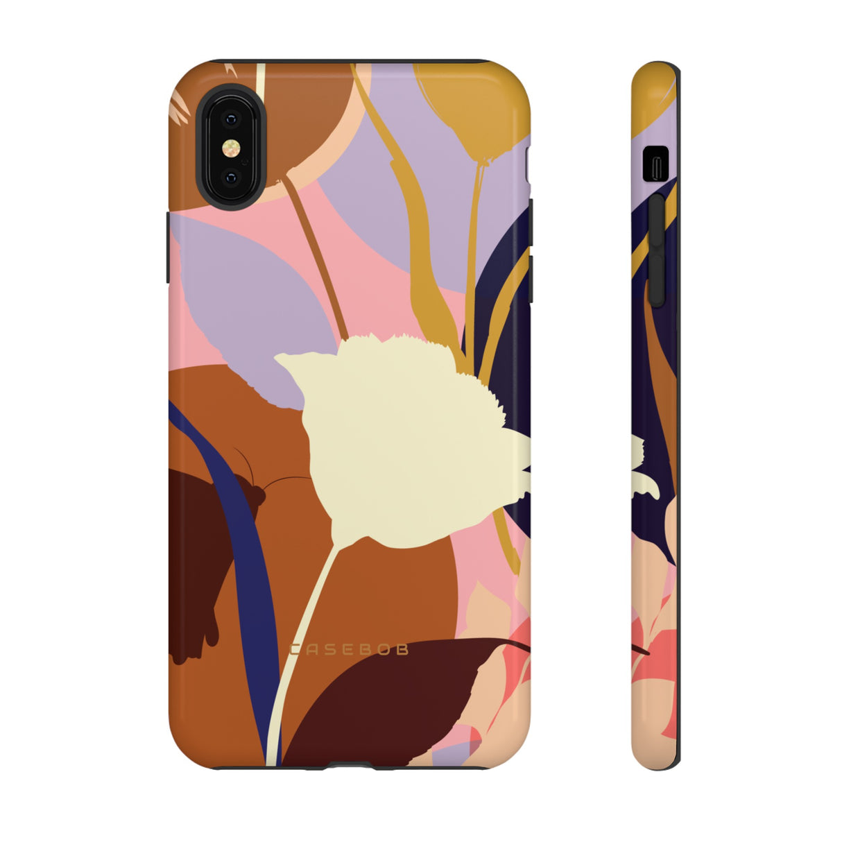 Summer Flower Silhouette iPhone case (Protective) - Protective Phone Case