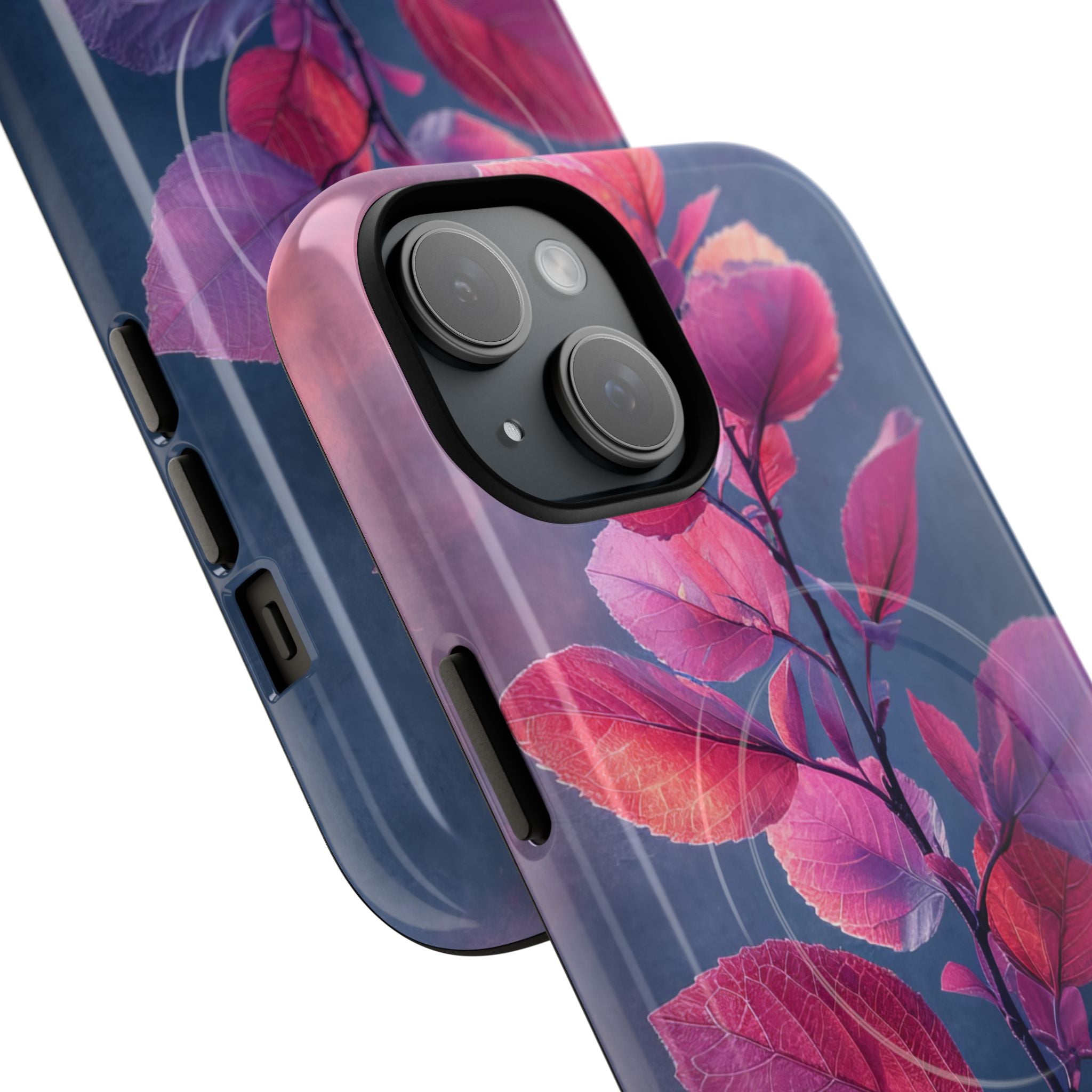 Pink Blue Nature - Tough + MagSafe® iPhone 15 Phone Case