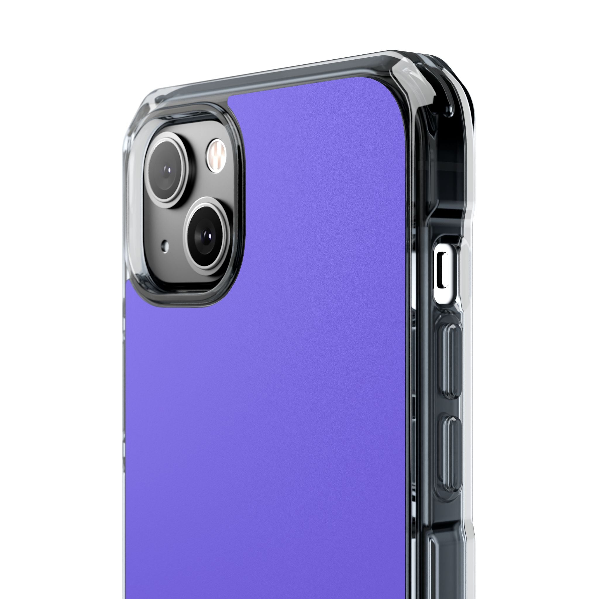 Medium Slate Blue iPhone 14 - Clear Impact Phone Case