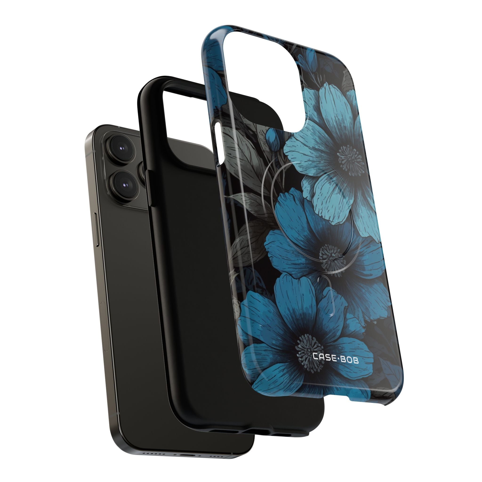 Blue Petal Radiance iPhone 14 Pro Max Case - Tough+