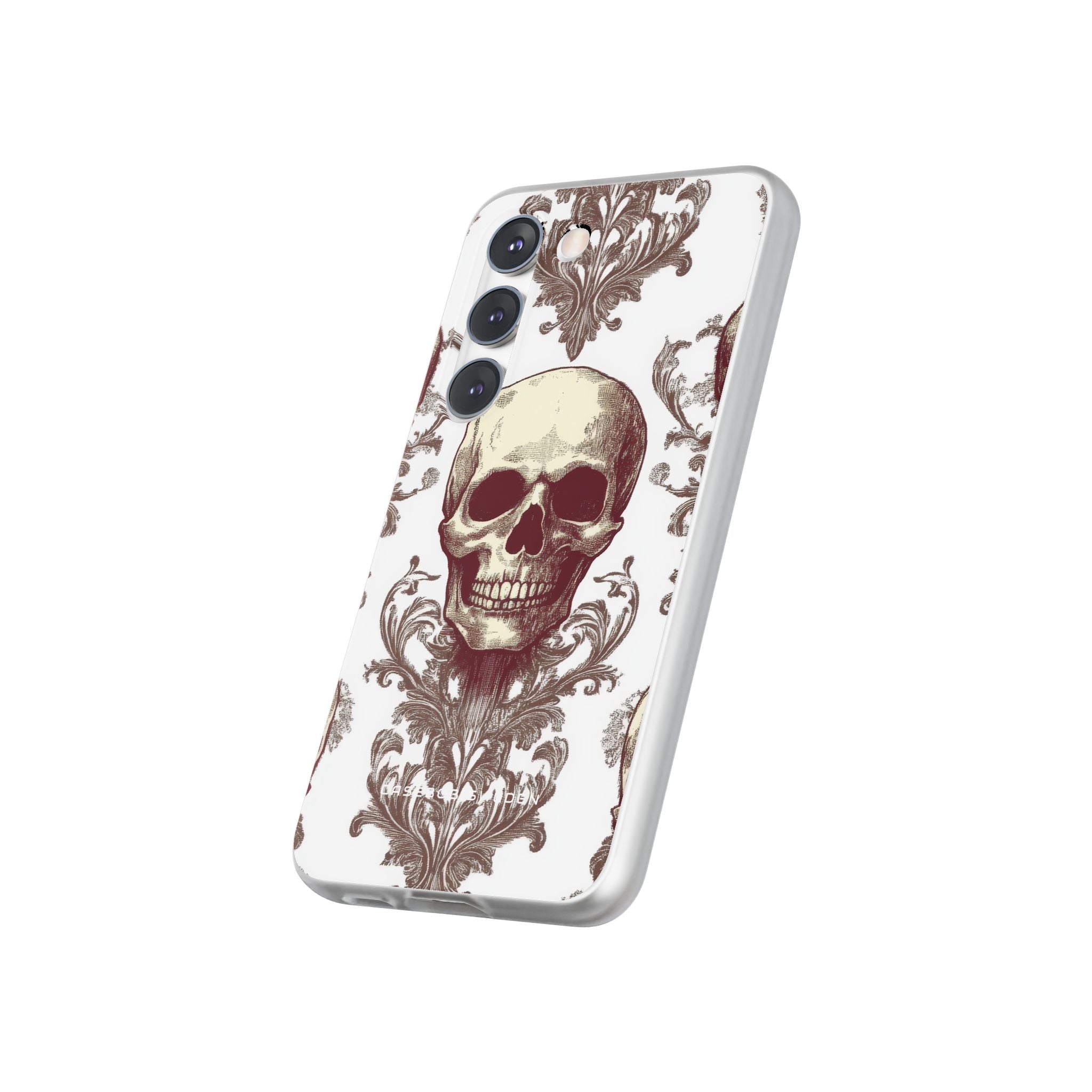 Gothic Skulls and Ornate Foliage Samsung S23 - Flexi Phone Case