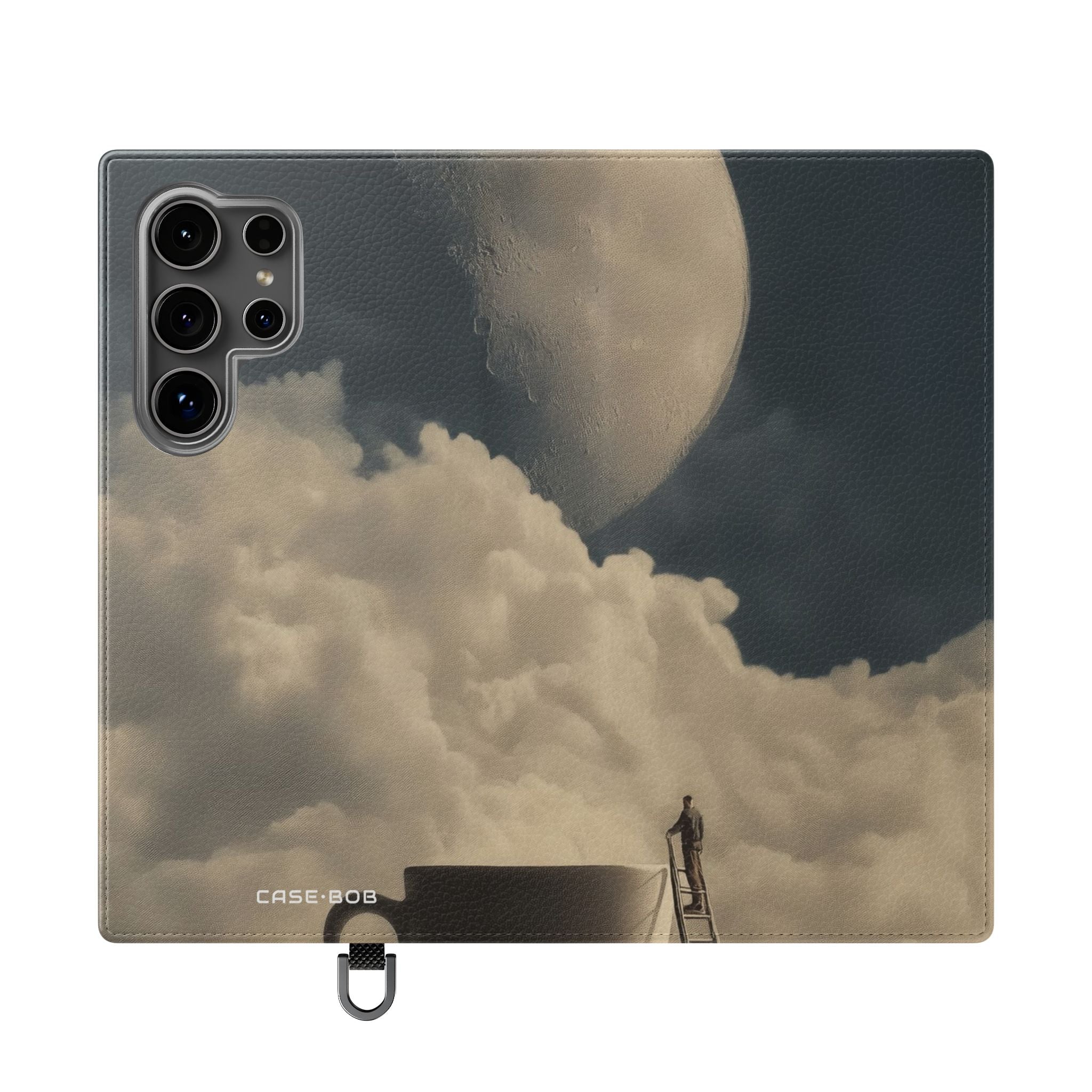 Kuunvalossa oleva muki - Samsung S24 Ultra -lompakkokotelo