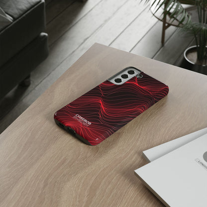 Crimson Waveform Flow  Samsung S22 - Tough