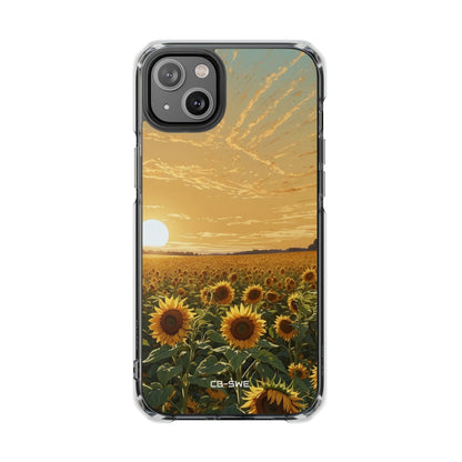 Sunflowers Embrace Sunset iPhone Case - Impact