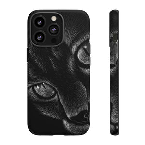 Pencil Drawing Cat - Protective Phone Case