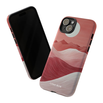 White Orb Dunes iPhone 15 Plus Case - Tough