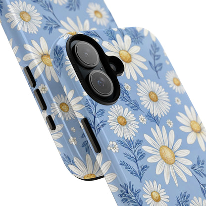 Daisies On Blue - iPhone Case