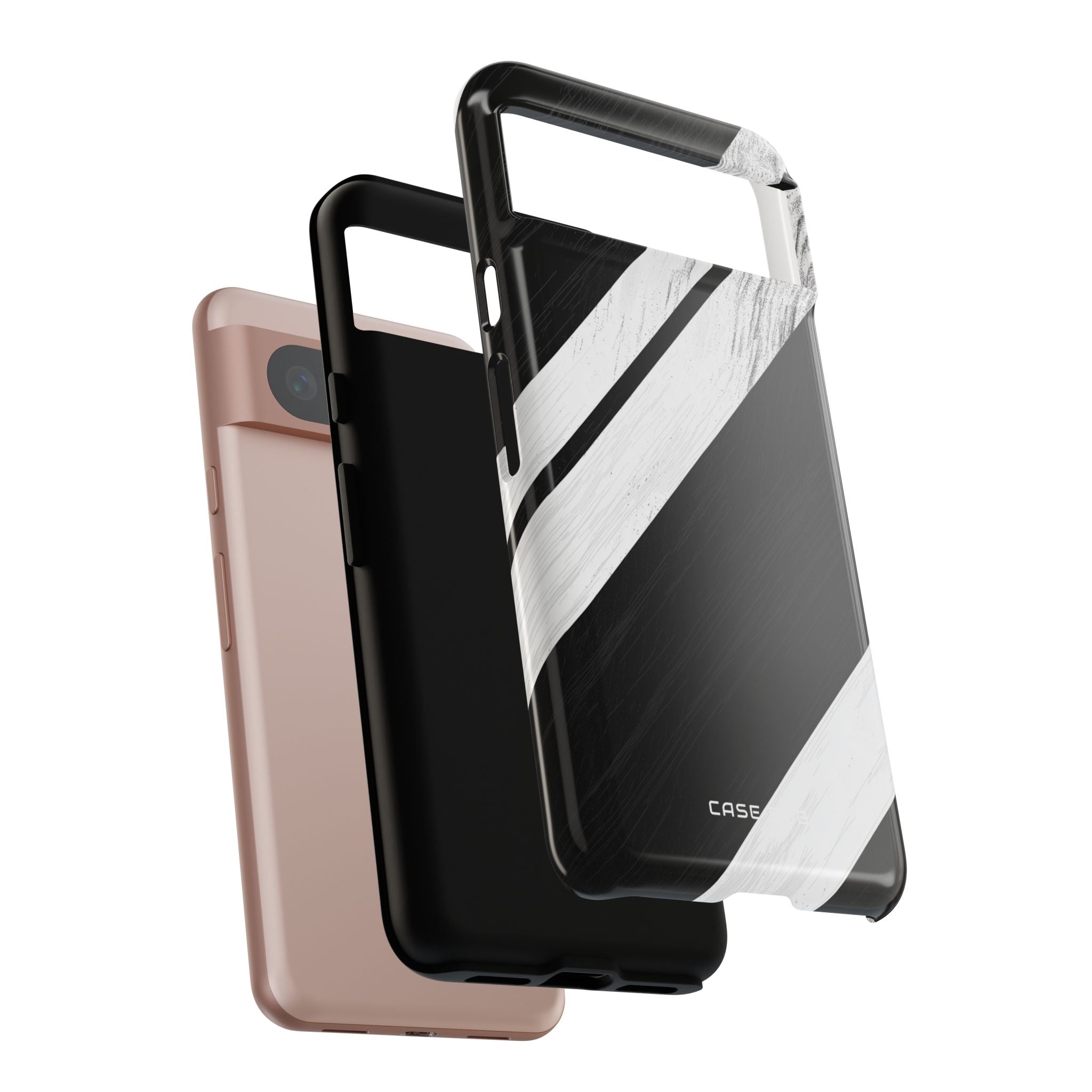 Distressed Stripe Motion Google Pixel 8 Case - Tough