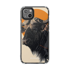 Majestic Buffalo Sun – Handyhülle für iPhone (Clear Impact – Magnetisch)