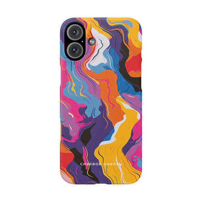 Vortex Colorwave iPhone 16 - Slim Phone Case