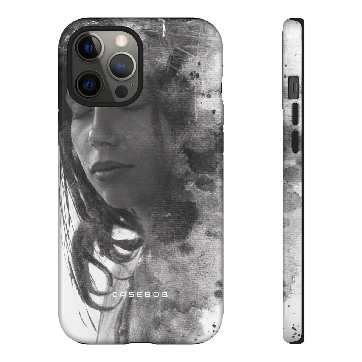 Portrait Lady Phone Case - Protective Phone Case