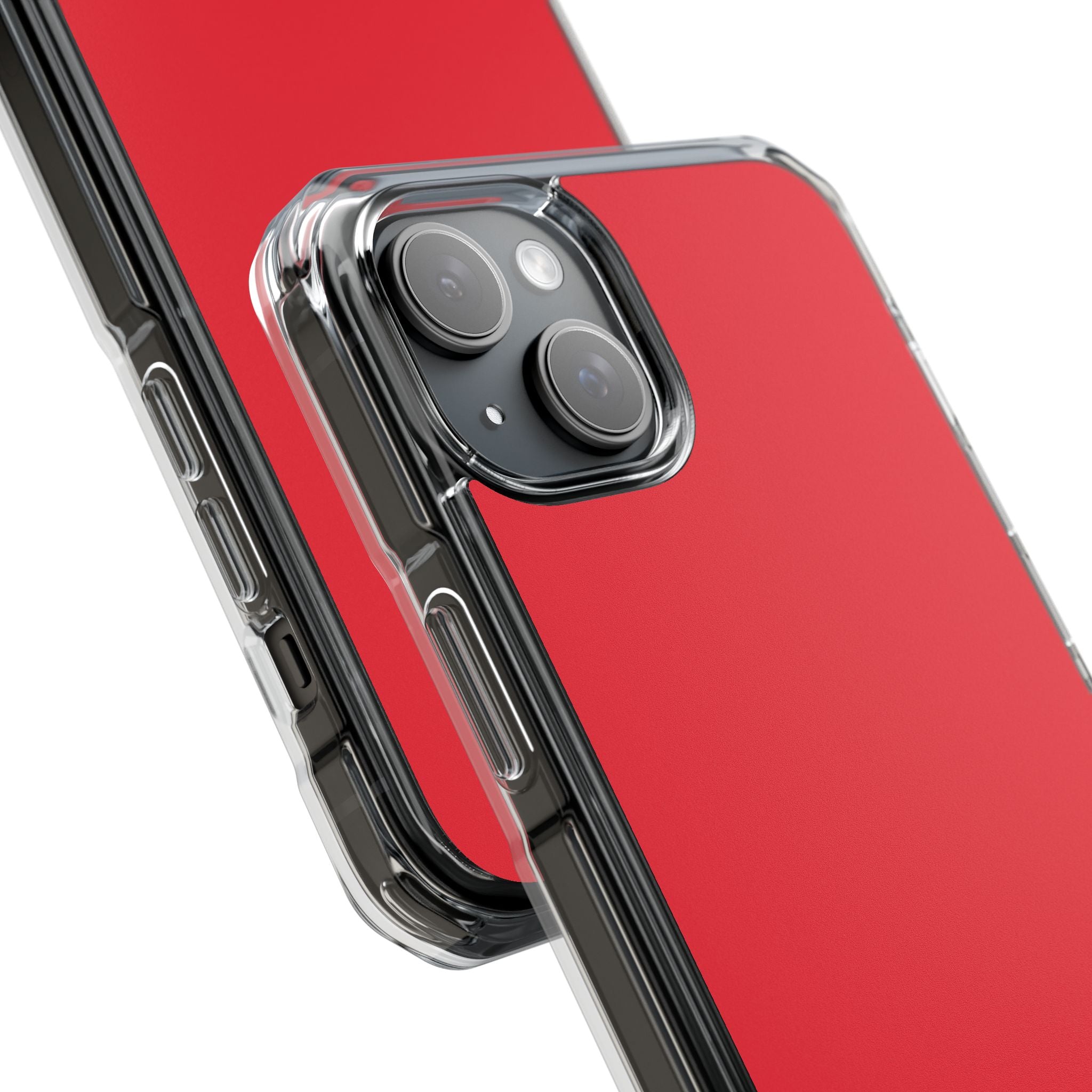 Imperial Red - Clear Impact Case for iPhone