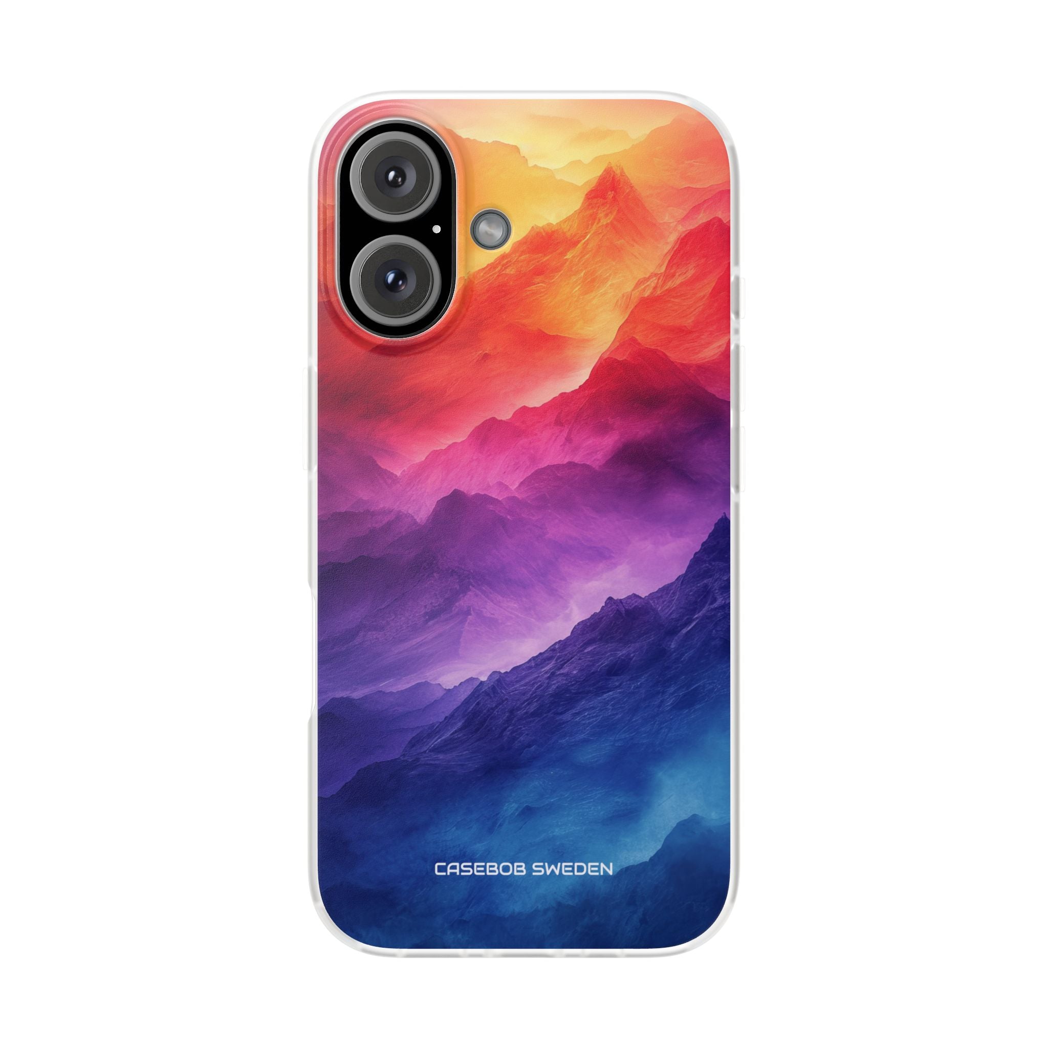 Purple Orange Mountains - Flexi iPhone 16 Phone Case