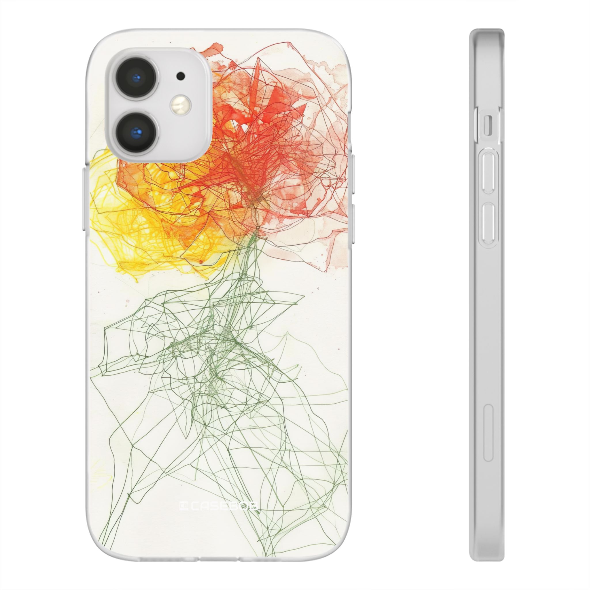 Fiery Blossom | Flexible Phone Case for iPhone