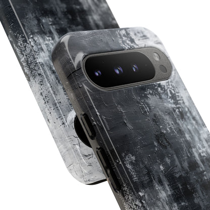 Textured Blackscape Google Pixel 9 Pro XL Case - Tough