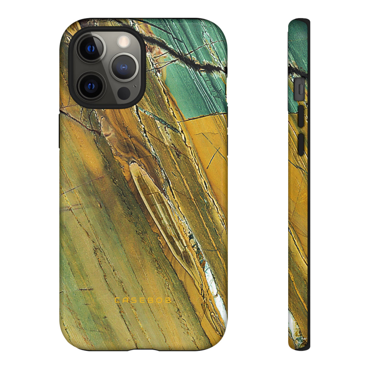 Cracked Yellow - Protective Phone Case