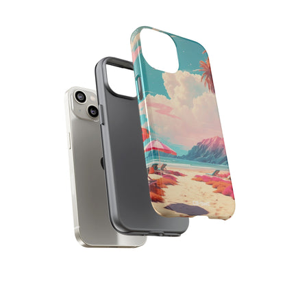 Vibrant Umbrellas Stand - iPhone Case