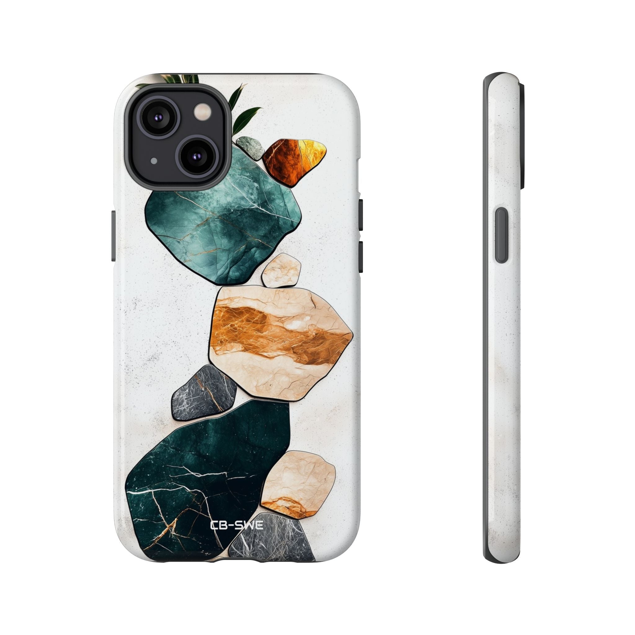Stone Shapes Embrace - iPhone Case