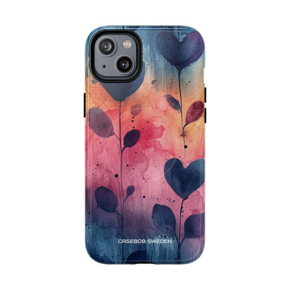 Watercolor Heart Art - Tough + MagSafe® iPhone 14 Phone Case